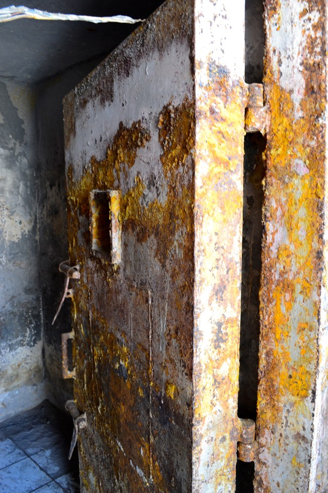 The bunker was designed for temporary relief from hot clouds but two men were found dead because of the melting temperatures inside.