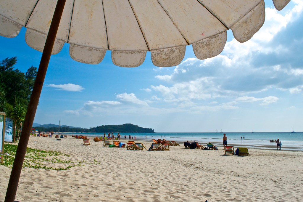 Our hotel’s beach view: Long Beach.