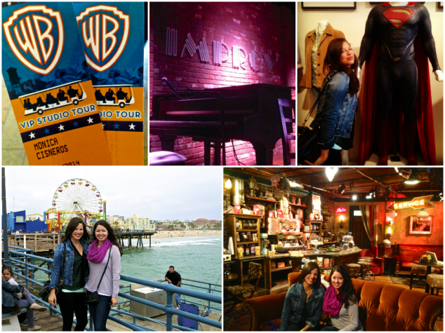 Cousins reunited: Learning about the magic behind TV and film on the Warner Brothers lot and sitting front row at the amazing Improv.