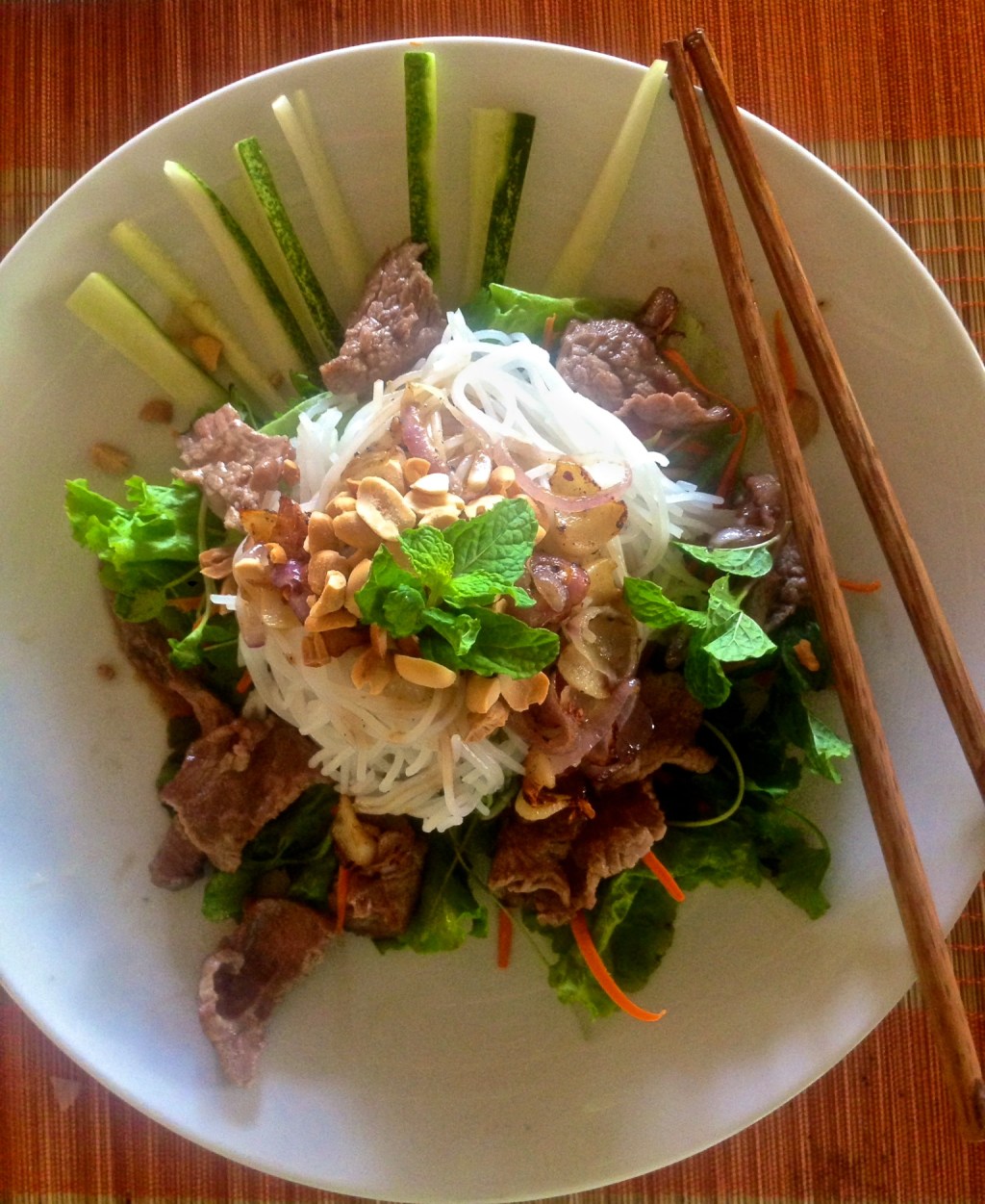 Viatnamese Beef Noodle Salad- Bún Bò Nam&nbsp;Bo